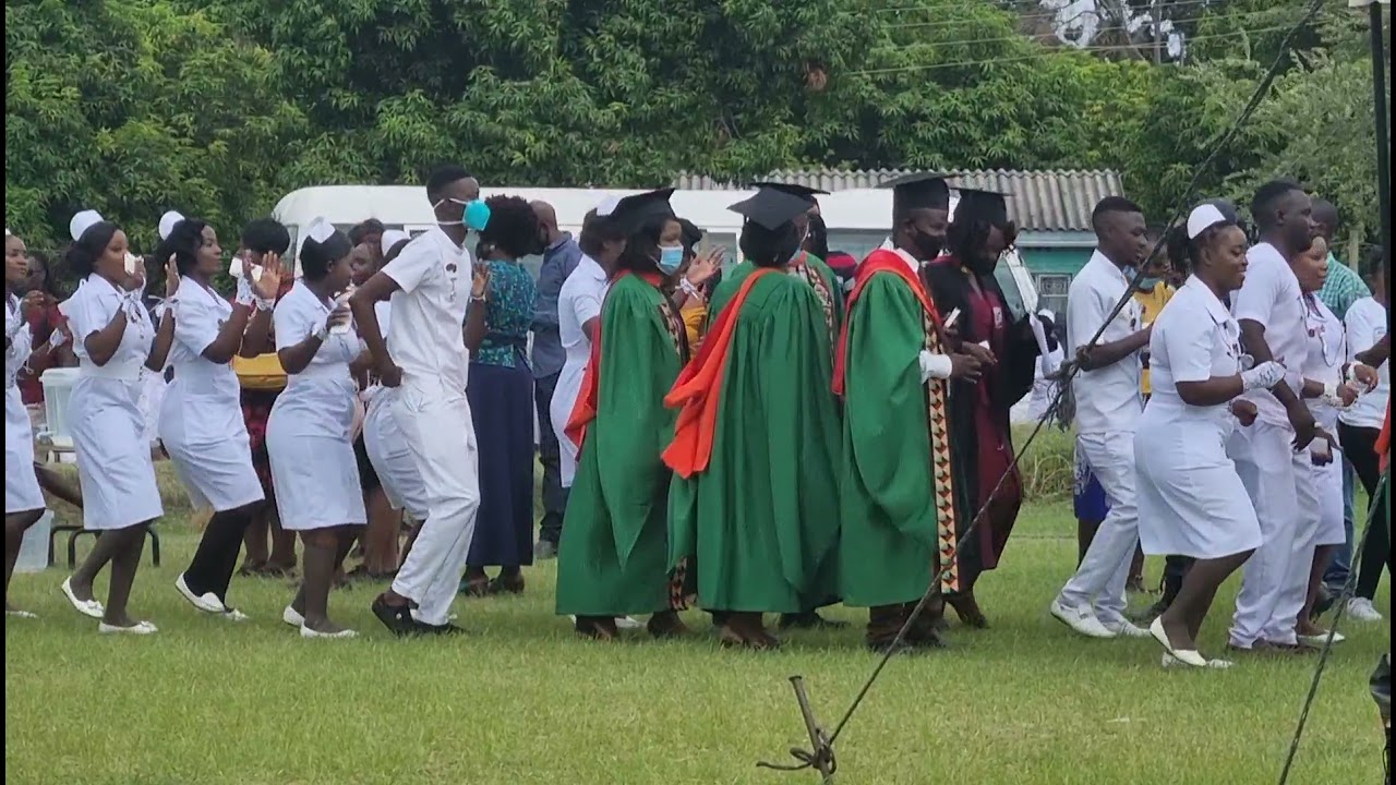 Graduation ceremony schools of nursing and midwifery. Southern province.  Zambia.