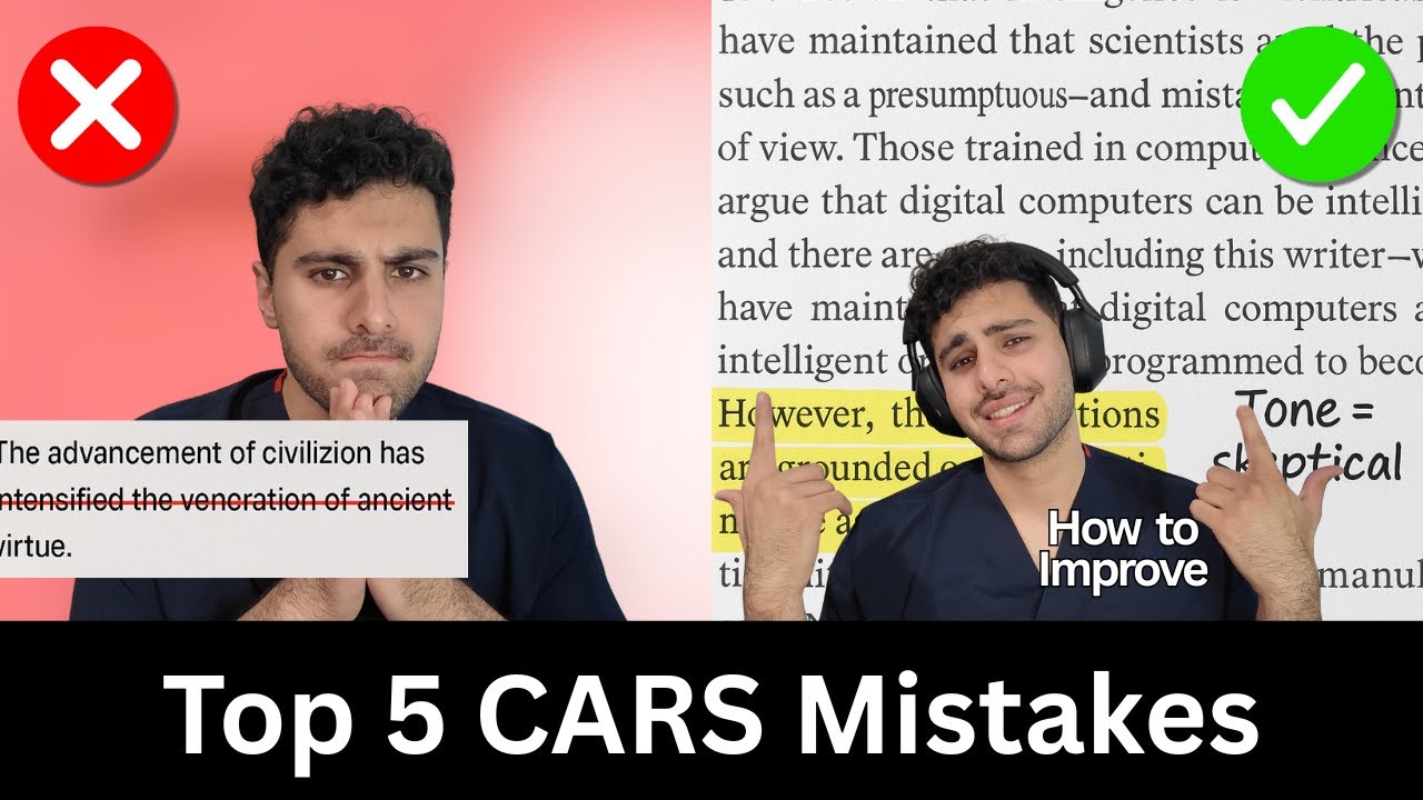 Top 5 CARS Mistakes on the MCAT (and How to Fix Them!)
