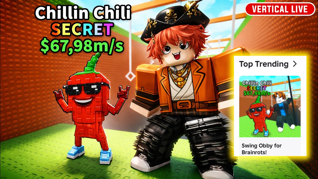 AKU COBA GAME TOP 1 DI ROBLOX - Swing Obby For Brainrots! Multiplayer #multiplayer #liveroblox