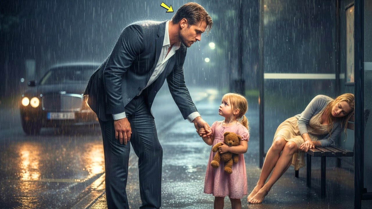 “Don’t Cry, Mommy. Maybe That Man Will Help Us…”, The Little Girl Pointed to a Millionaire Stranger