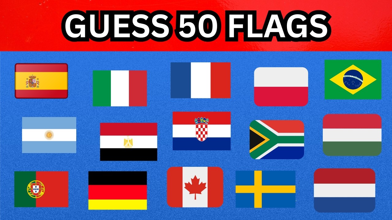 Can You Guess 50 Countries by Their Flags? 🌍 Ultimate Flag Quiz