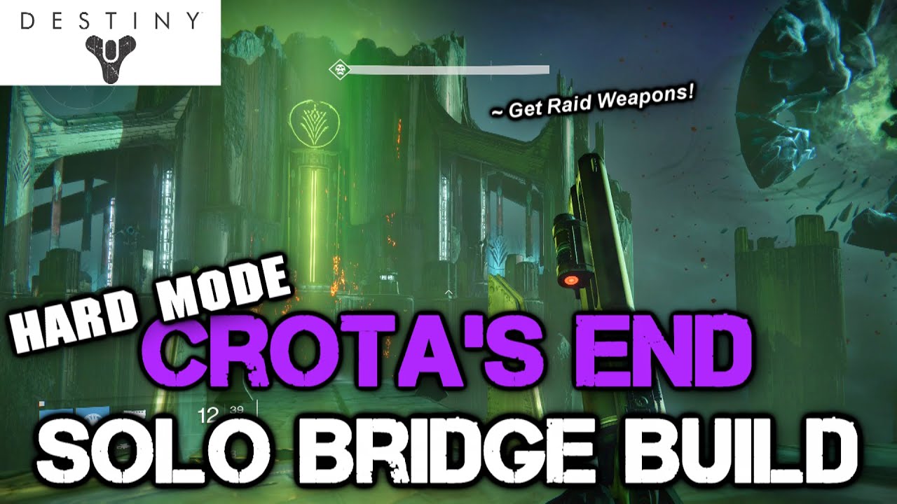 Crota's End HM: Build the Bridge SOLO! | Destiny PS4 Hard Mode Raid | (1080p)[HD]