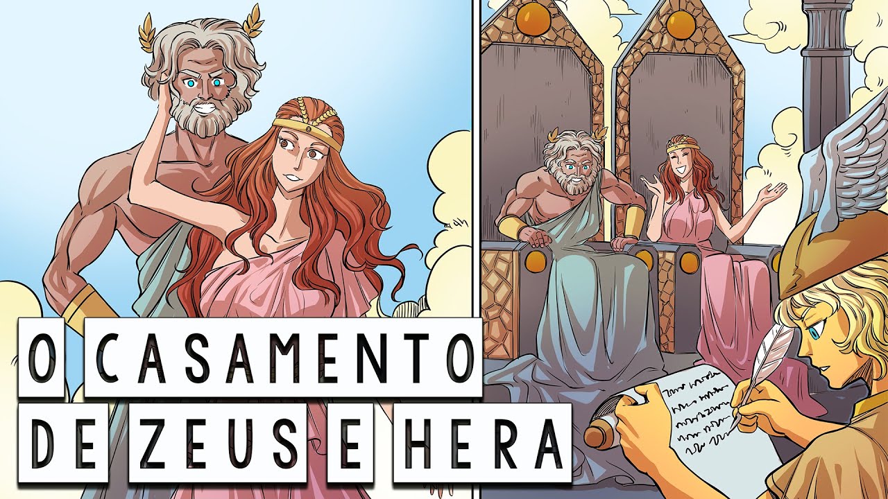 O Casamento de Zeus e Hera - O Castigo de Quelone - Mitologia Grega em Quadrinhos - Foca na História