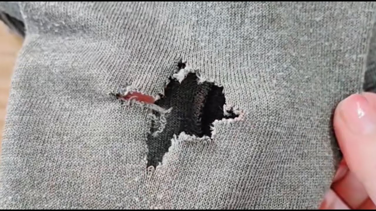 Repairing a large hole in a sleeve