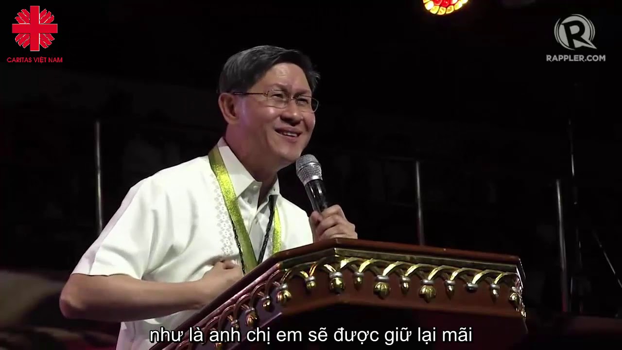 ĐHY Tagle Khóc Khi Kể Hai Câu Chuyện Về Người Di Dân