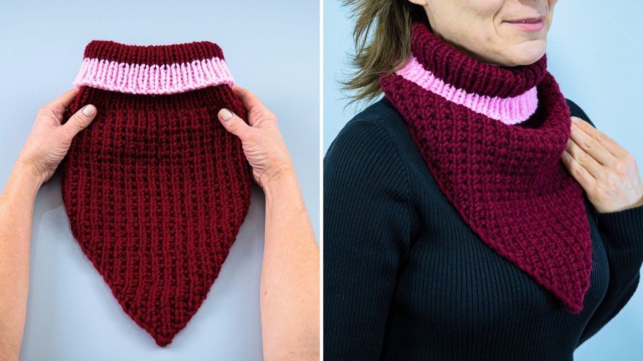 Самый простой снуд спицами быстро и легко!