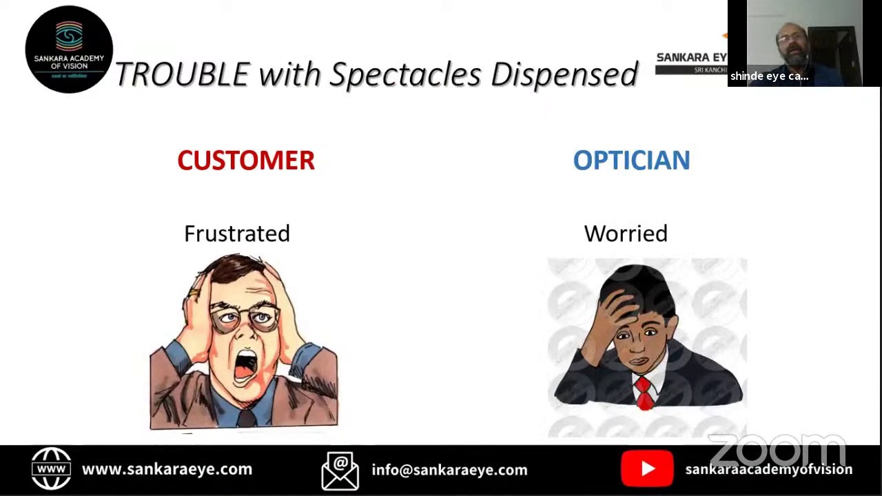 Spectacle Dispensing Trouble Shooting, Learn From the Masters - Sankara Academy of Vision