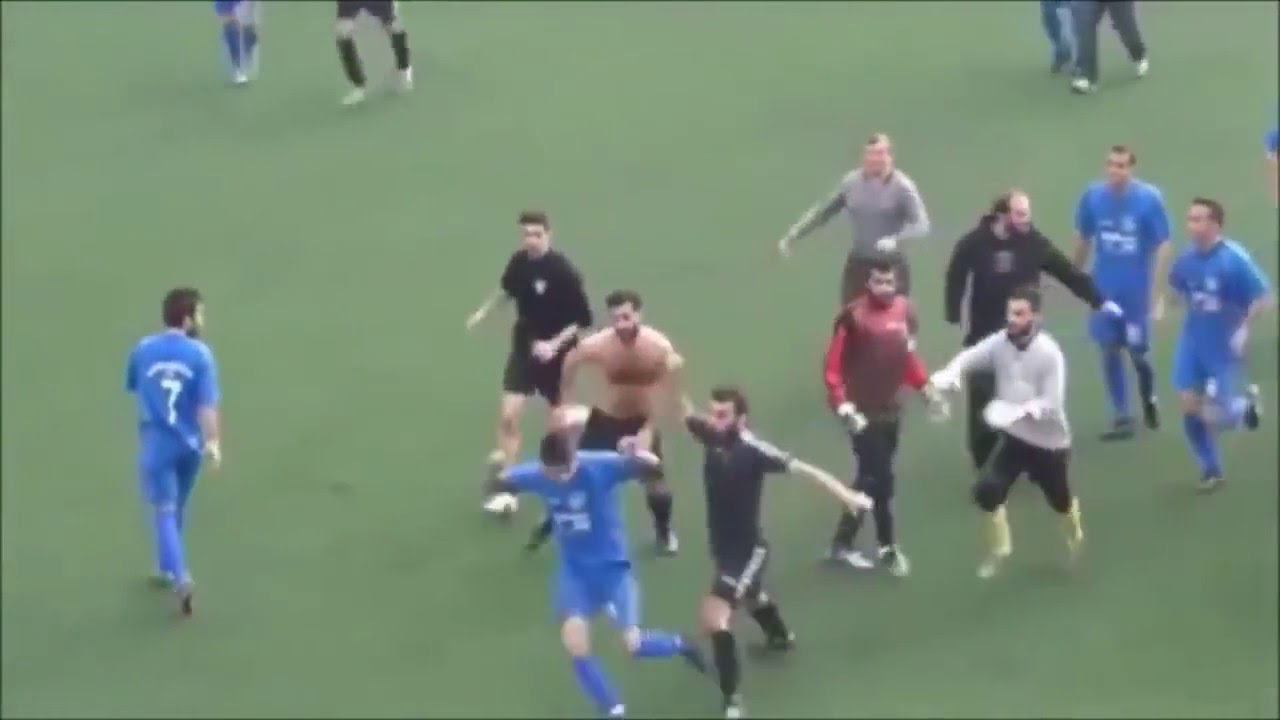 Goal celebration gone wrong