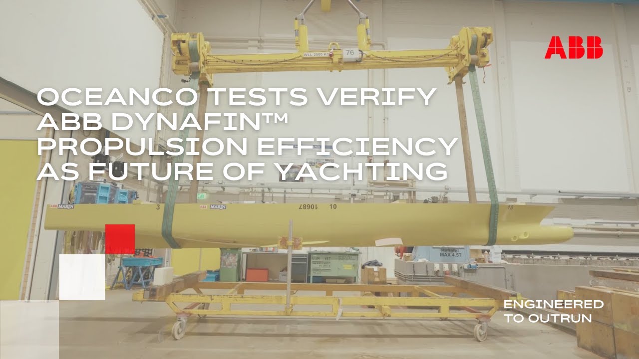 Испытания OCEANCO подтверждают эффективность пропульсивной системы ABB Dynafin™ как будущего яхтинга