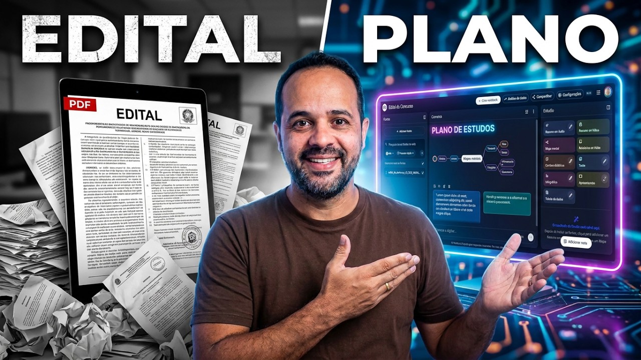 CONCURSO PÚBLICO 2026: método de estudo com IA no NOTEBOOKLM