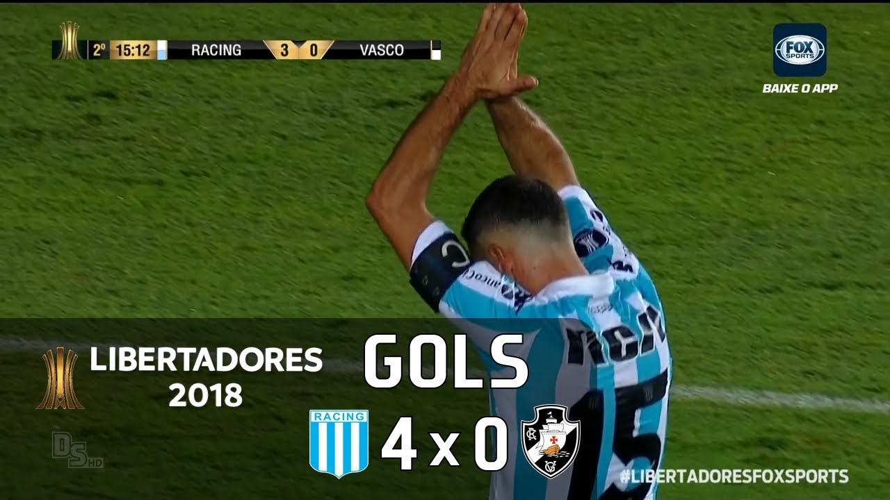Racing (ARG) 4 x 0 Vasco - Libertadores 2018 - Fox Sports HD⁶⁰