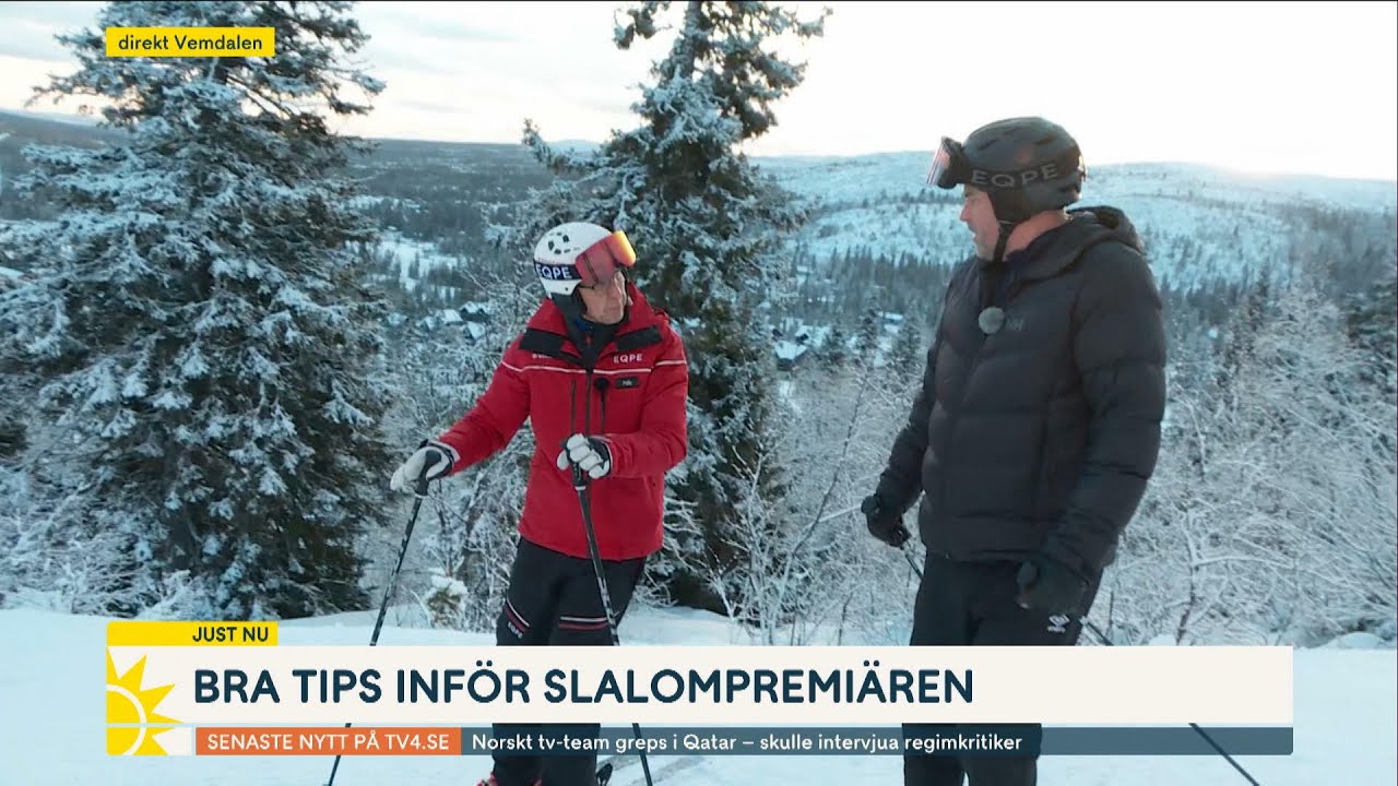 Skidläraren bästa tips inför slalompremiären | Nyhetsmorgon | TV4 & TV4 Play