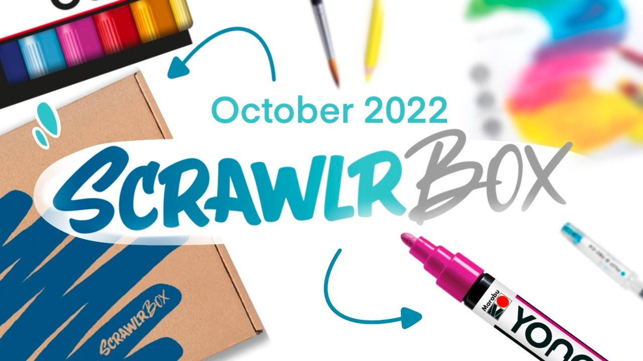 ScrawlrBox October 2022 UNBOXING! // EmilyArts