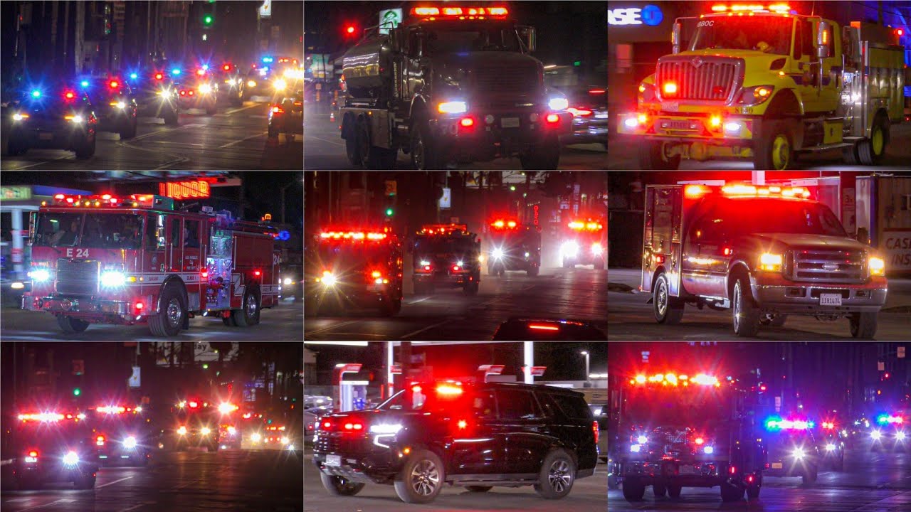 Major Multi-Agency Response to Sunset Brush Fire (Hollywood Hills)