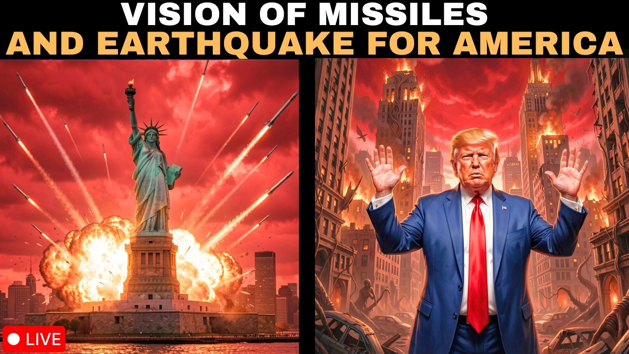 Vision of missiles & earthquake hitting United States of America #endtimes #prophetic #jesus