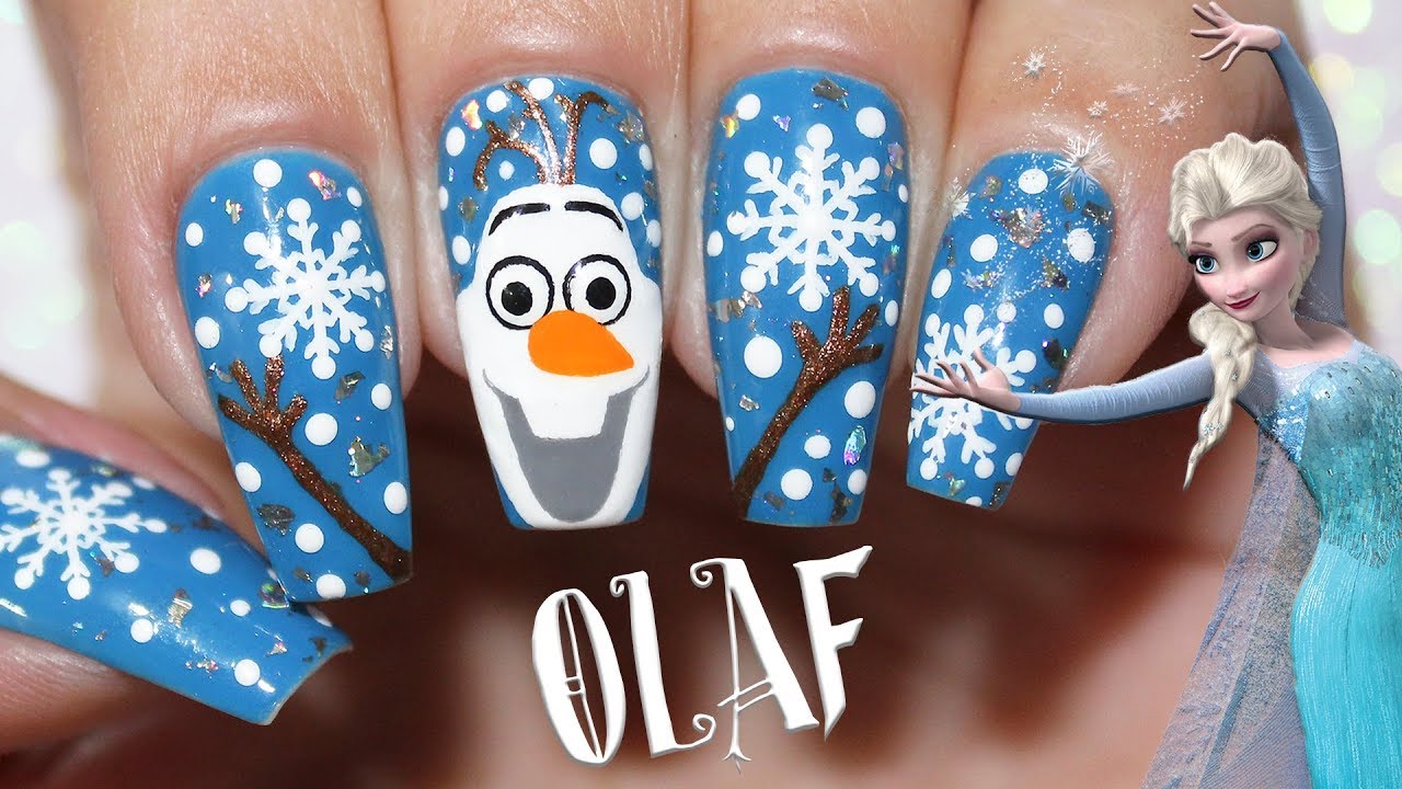 UNHAS DECORADAS PARA O NATAL - OLAF FRONZEN  ‹ Unhas da Lalá ›
