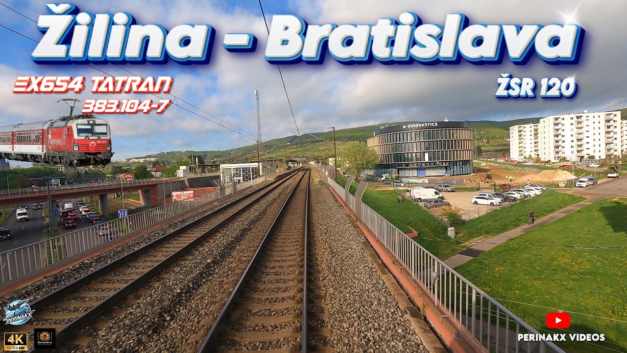 4K Cabview ► Žilina ➝ Bratislava / ŽSR 120 / 383.104 / EX654 Tatran