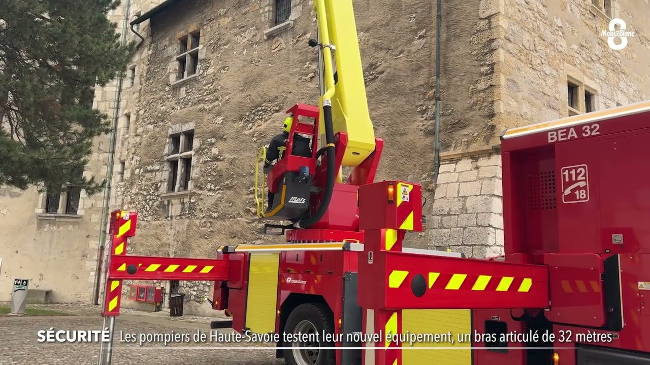 Le Bras Articulé Aérien, un nouvel engin pour le Sdis 74