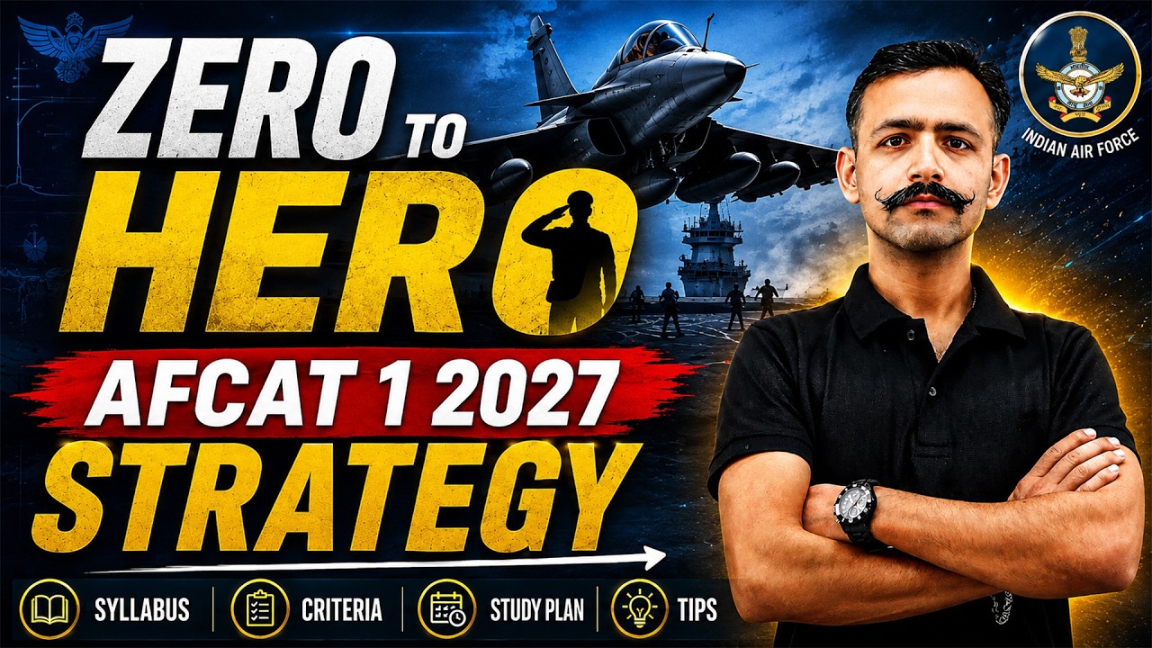 AFCAT 1 2027 Strategy 🚀| Complete Preparation Plan to Crack AFCAT | AFCAT 2027 Exam Study Plan | IAF