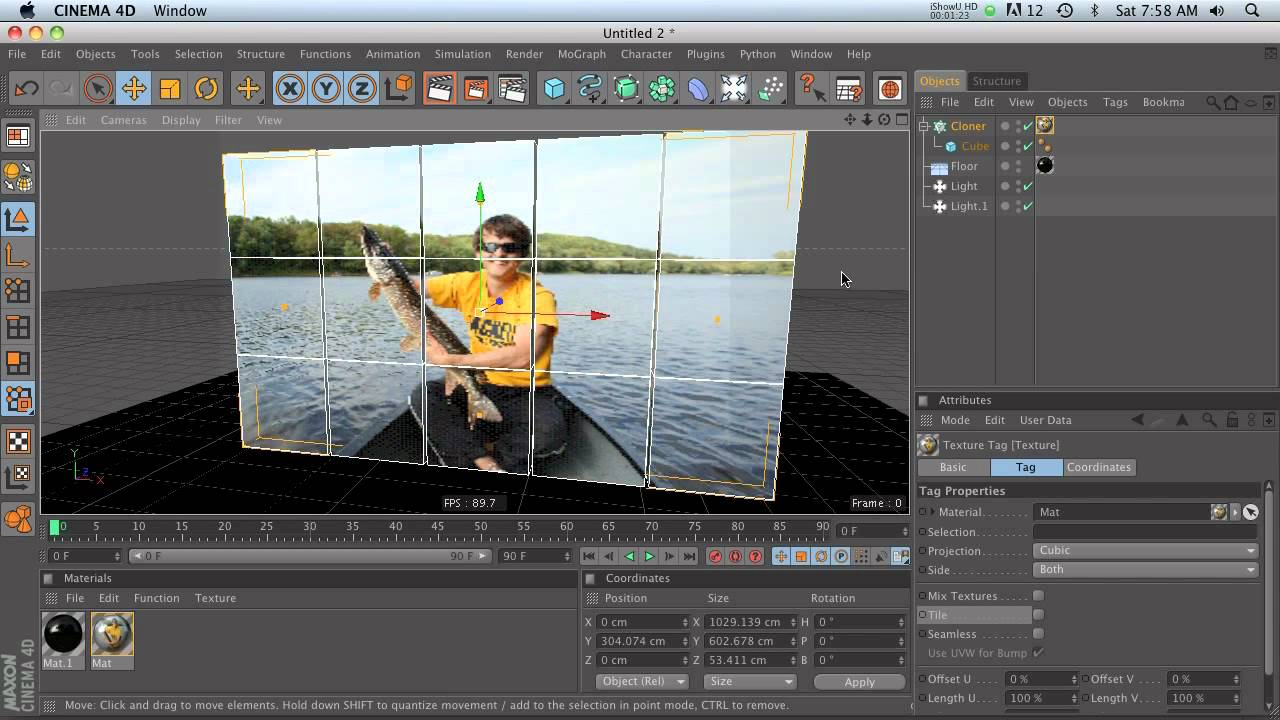 C4D Tut: Sticking a Texture to Moving Clones