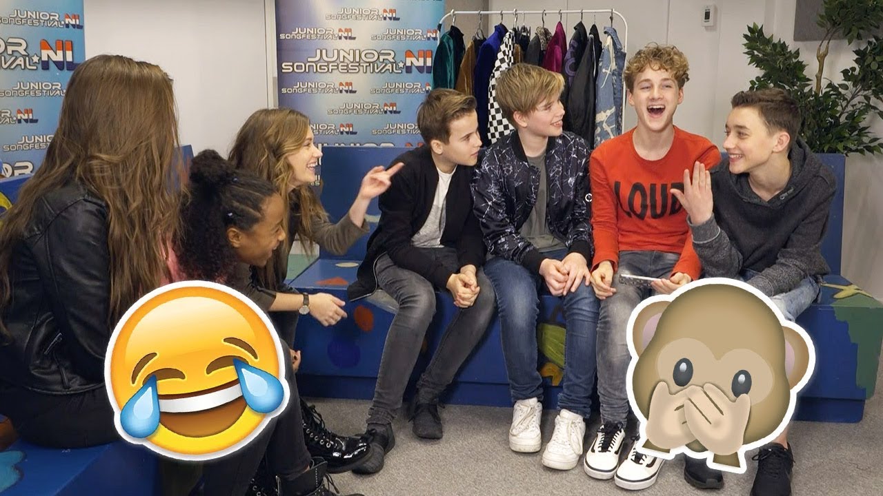 #77 KISSES vs. FOURCE in de TRY NOT TO LAUGH 😂 CHALLENGE  | JUNIORSONGFESTIVAL.NL🇳🇱
