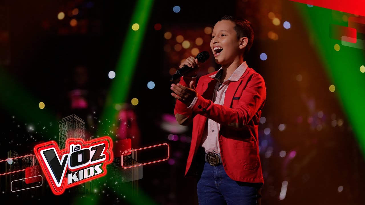 Emmanuel canta 'El crucifijo de piedra' | La Voz Kids Colombia 2022