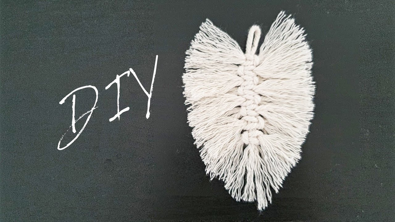 Makramee Feder Anleitung DIY