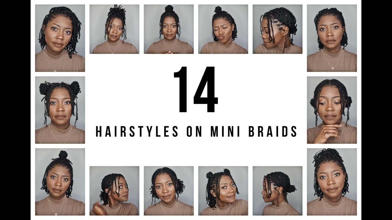 14 HAIRSTYLES ON MY MINI BRAIDS | Keke J. #kekej #type4natural hair