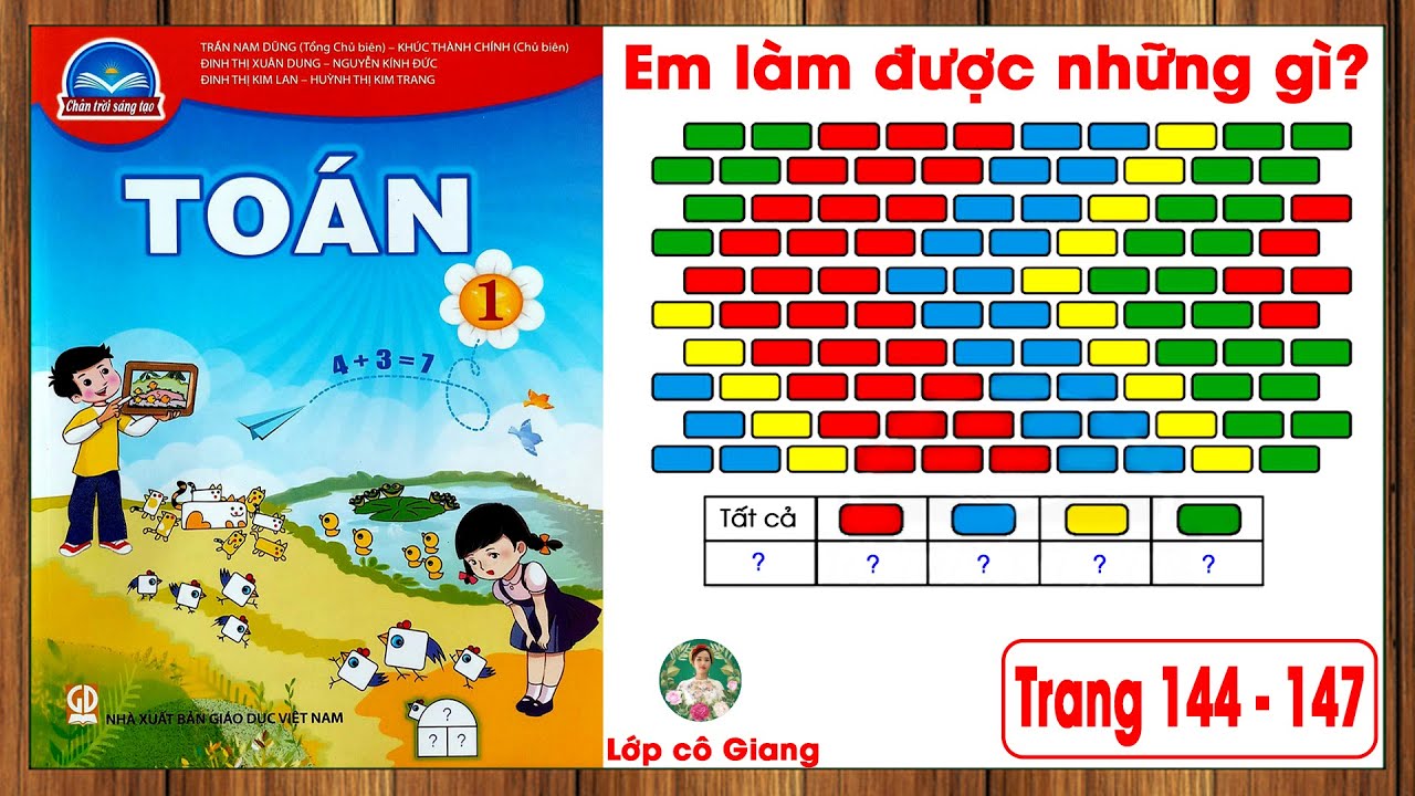 Toán lớp 1 chân trời sáng tạo trang 144-147 |Em làm được những gì
