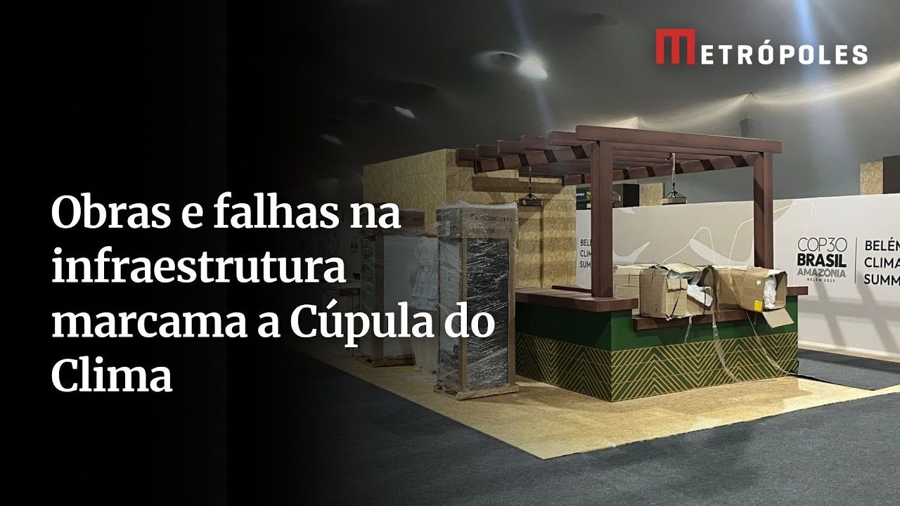 C&uacute;pula do Clima come&ccedil;a com obras em curso e falta de energia e &aacute;gua