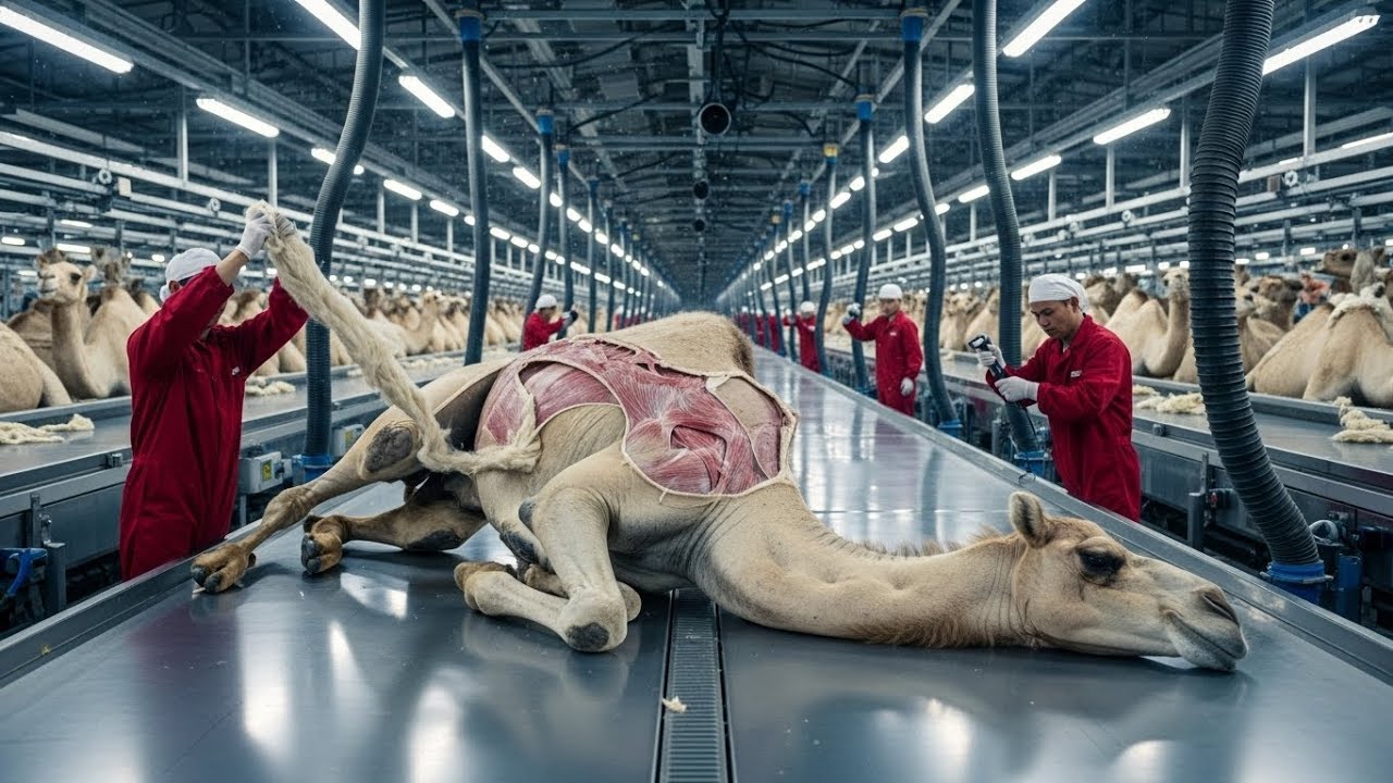 Inside the Camel Wool Factory  How Desert Animals Create Billion-Dollar Winter Clothing Full Process