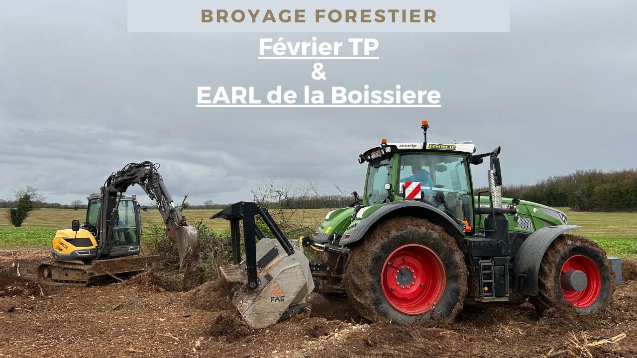 Magnifiques machines en action au broyage forestier !