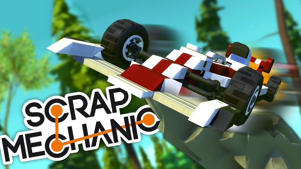 MOUNTAIN JUMP IN AN F1 CAR! - Workshop Creations - Scrap Mechanic Gameplay