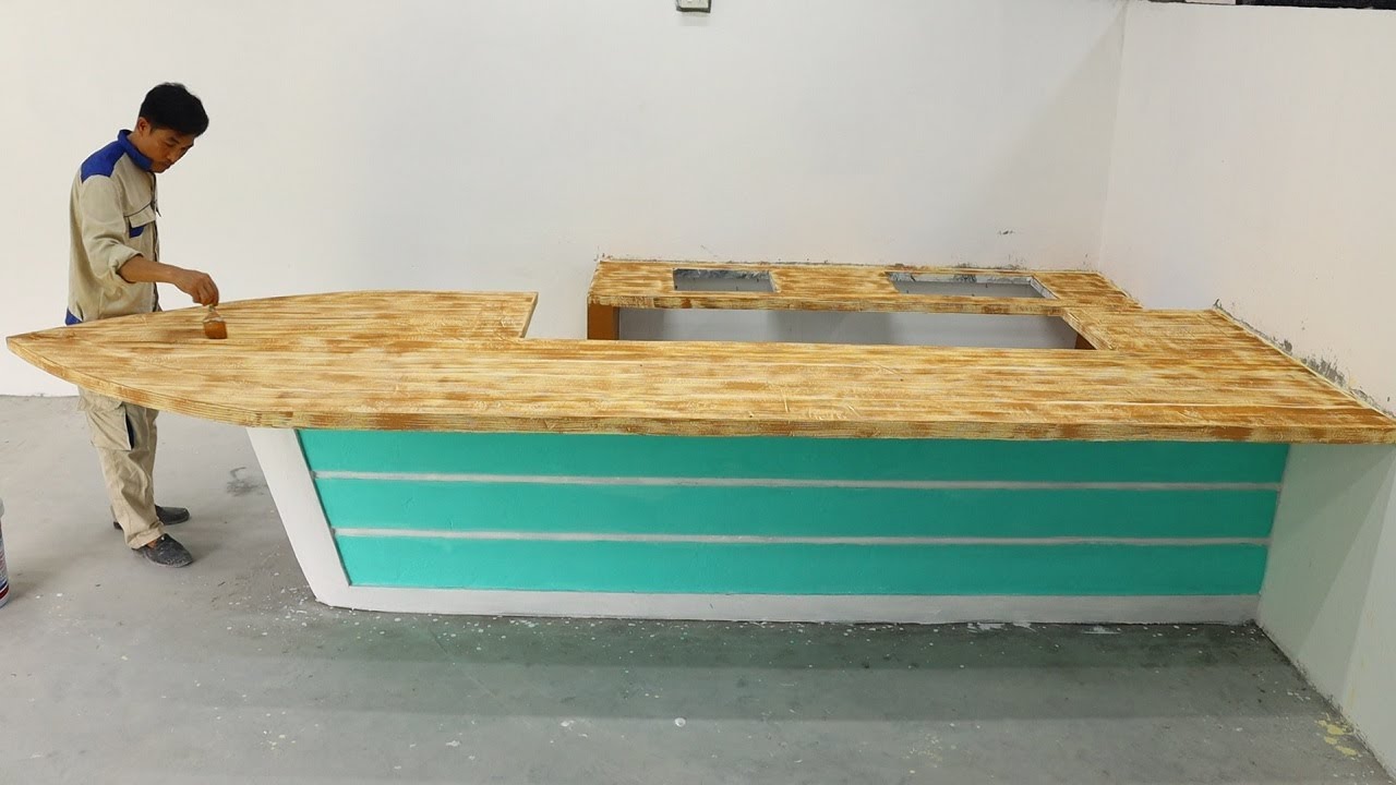 Design Kitchen Table Concrete Follow The Trend Modern | Kitchen New Looks Color Combination