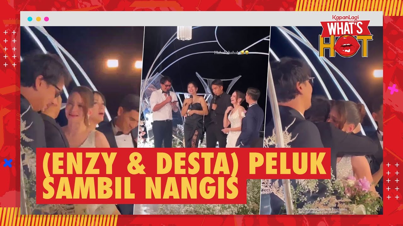 Resepsi Enzy Storia, Speech Dan Gimmick Vincent - Enzy Menangis Peluk Desta