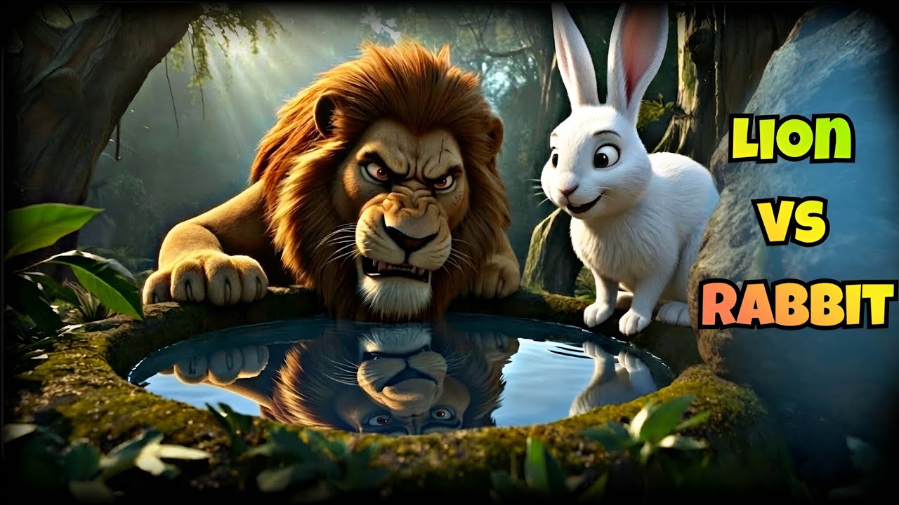 The Clever Rabbit and the Lion | English Moral Story for Kids | Bedtime Story