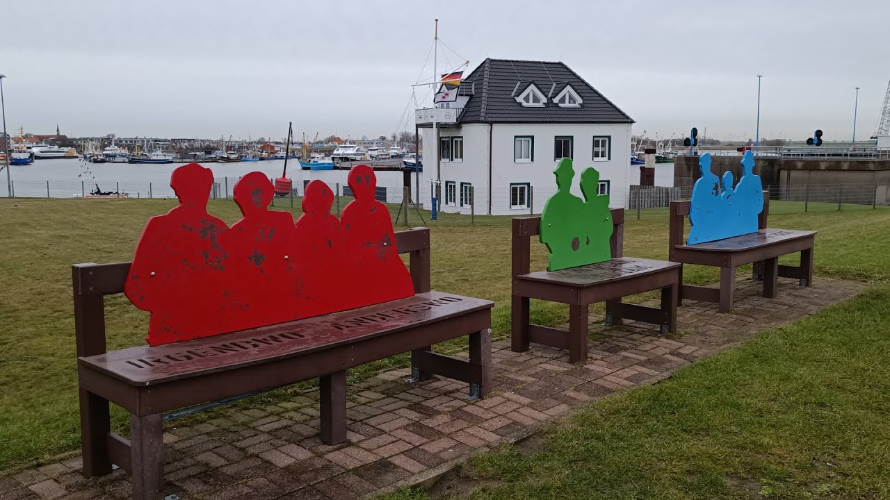 Büsum - Germany on North Sea after a storming rain