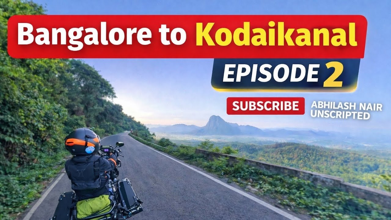 Unstoppable Adventure: Bangalore to Kodaikanal Motorcycle Vlogs Episode 2 - Scenic Thrills Await!