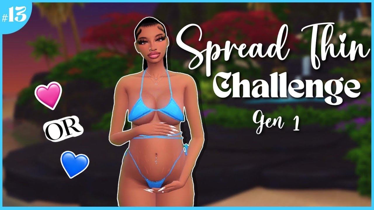 MINI GENDER REVEAL 🩷 OR 💙 • Spread Thin Legacy Challenge 🥹• Gen #1 • Sims 4 || EP #13