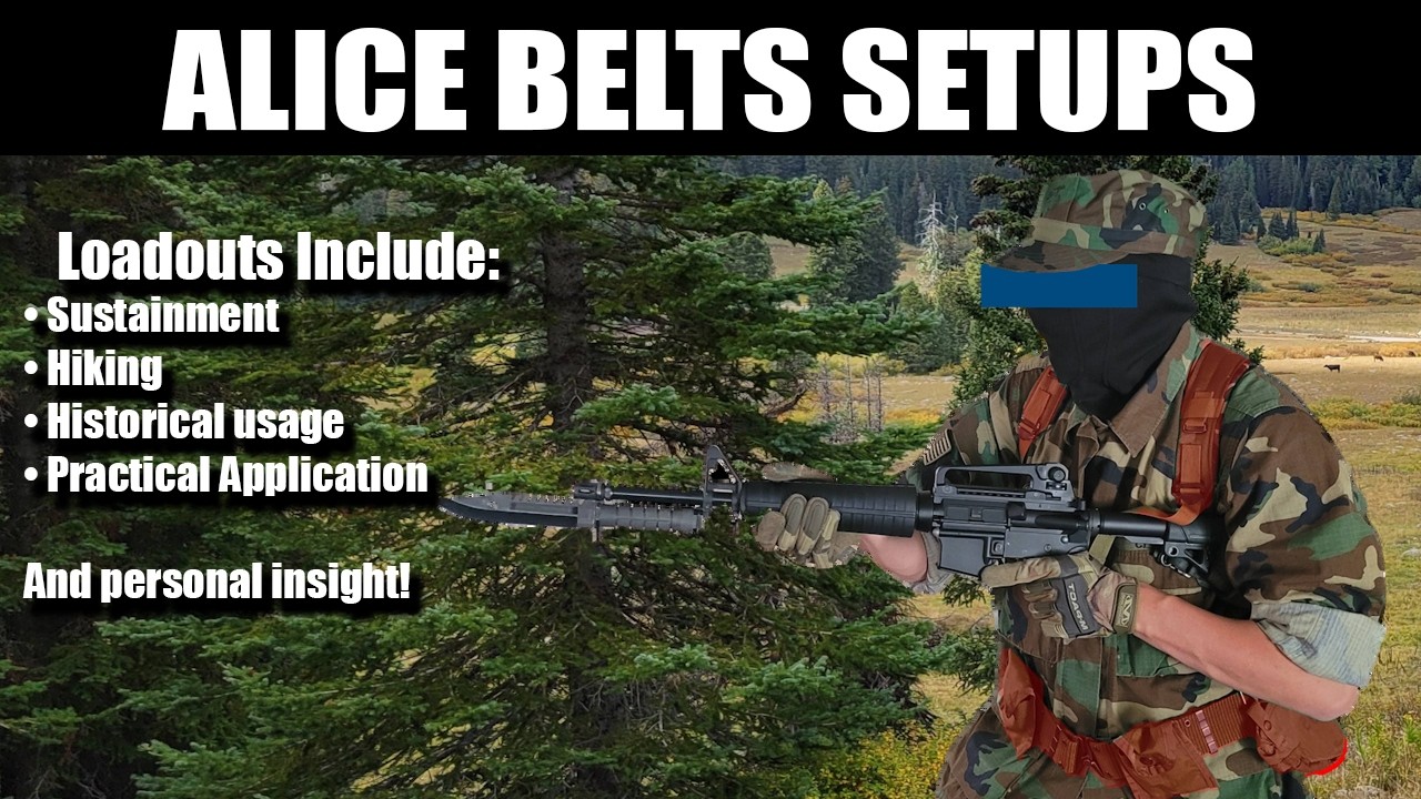 All American ALICE Belt Loadouts for Sustainment and Survival!
