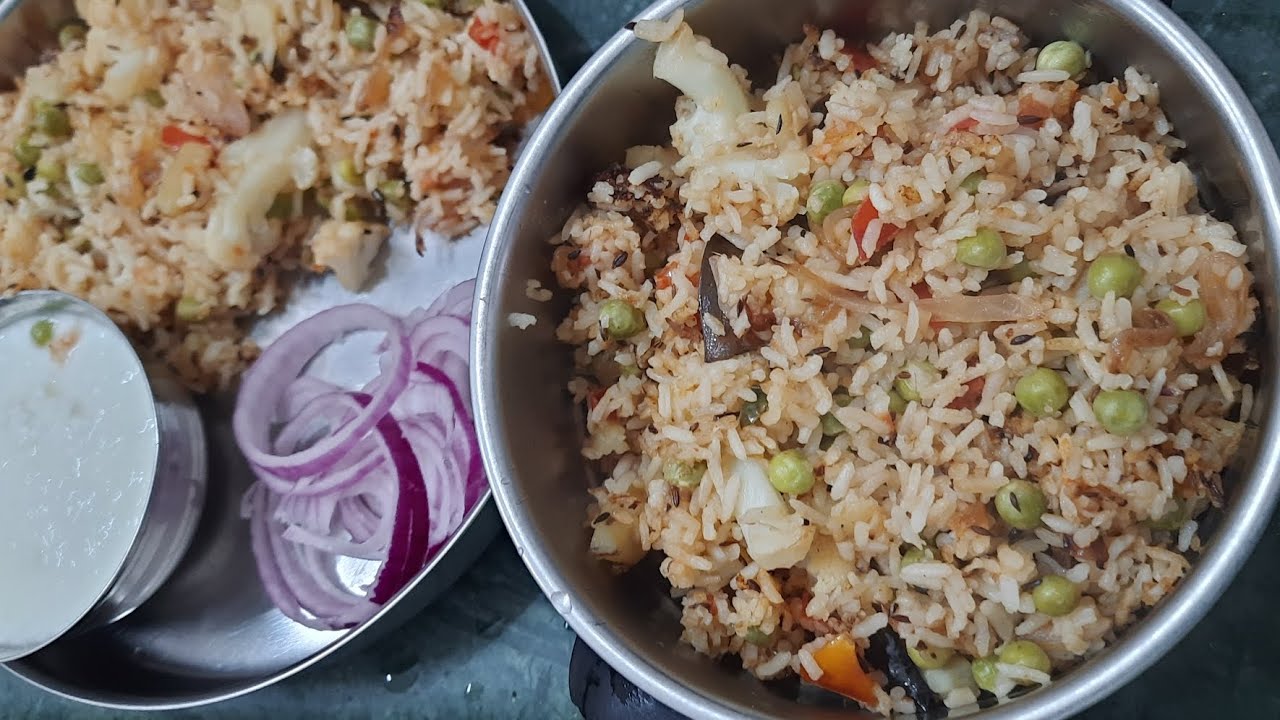 खिला -खिला टेस्टी आलू मटर गोभी से पुलाव बनाने का आसान तरीक// Aalu Matar gobhi pulao recipe || Nisha 