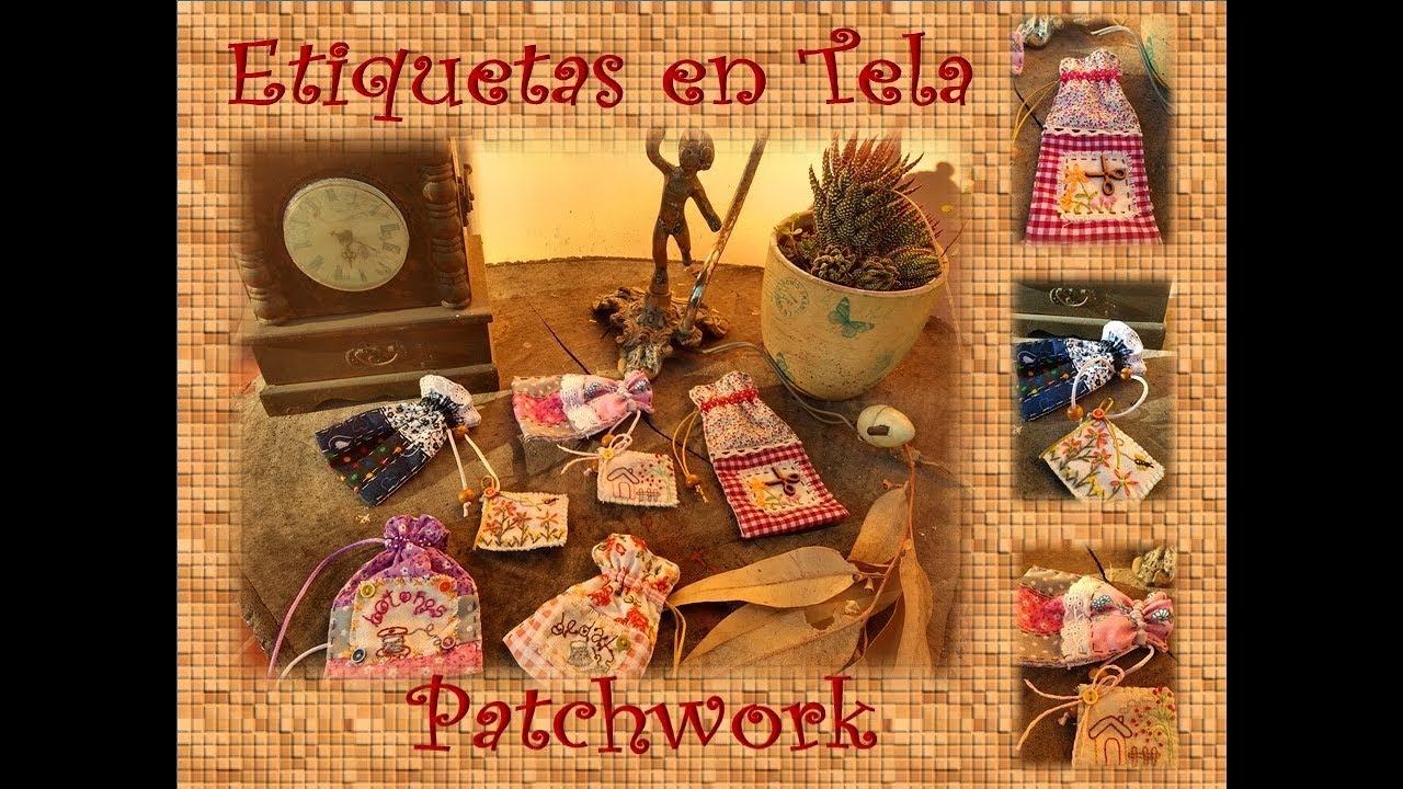 Cómo hacer Etiquetas Bordadas para marcar nuestras labores en Tela y Patchwork