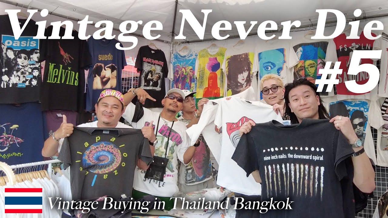 【神回】念願のvintage never die！Tシャツ爆買いの裏側が壮絶過ぎた【タイ海外買付】（DAY3-2）