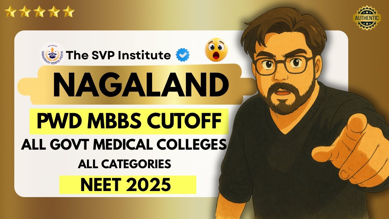 PwD Candidate Neet 2025 Expected MBBS Cutoff Nagaland KOHIMA All Government Medical Colleges #MBBS