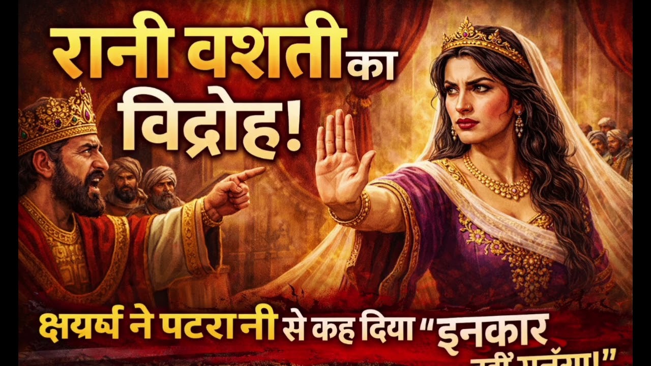 रानी वशती का विद्रोह | क्षयर्ष राजा का आदेश ठुकराया | एस्तेर 1 | Hindi Bible Story | ch 17