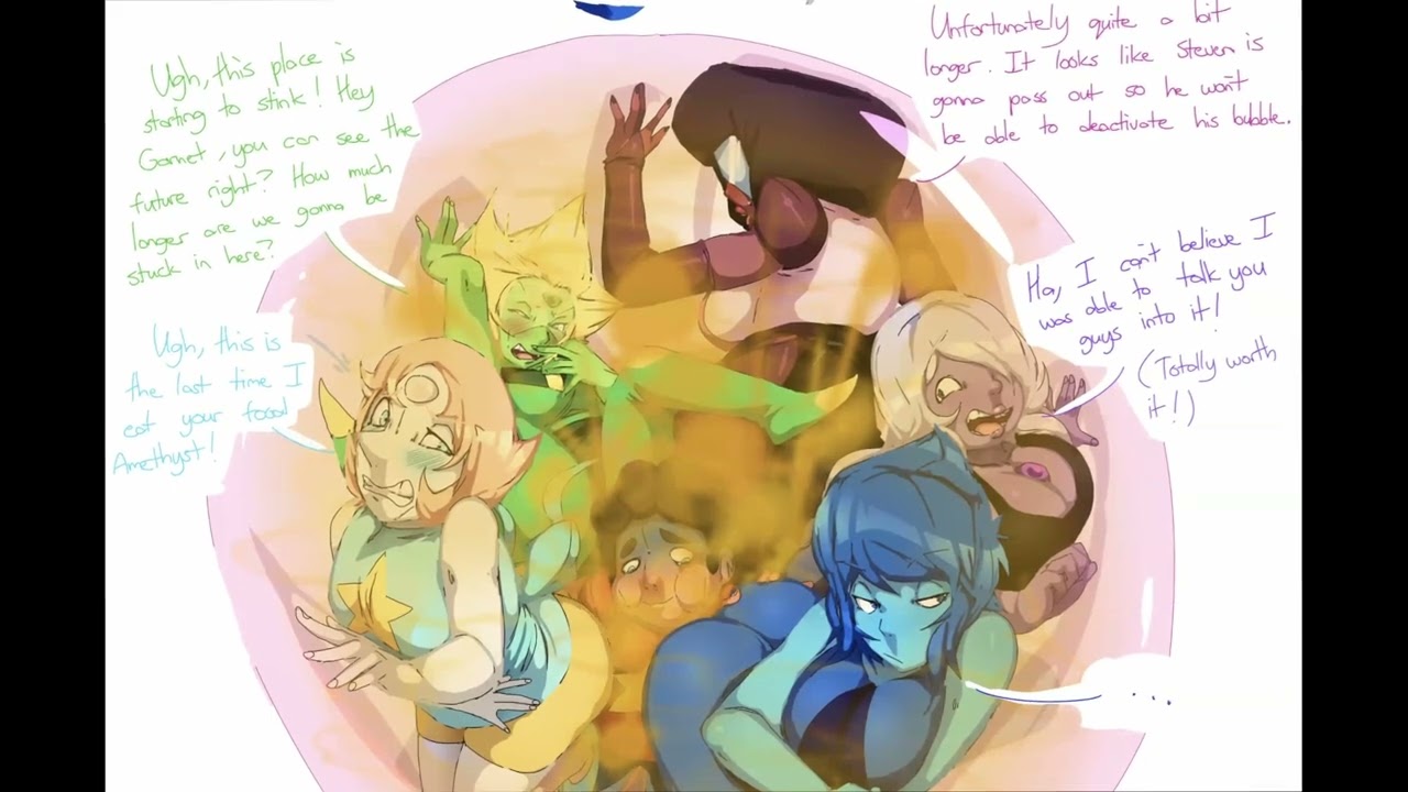 The Gems farting in a bubble(requested)
