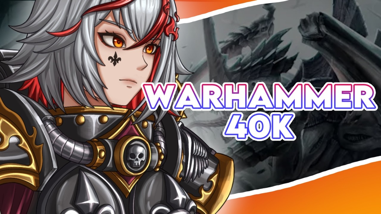 French VTuber REACTS TO Warhammer 40k LORE