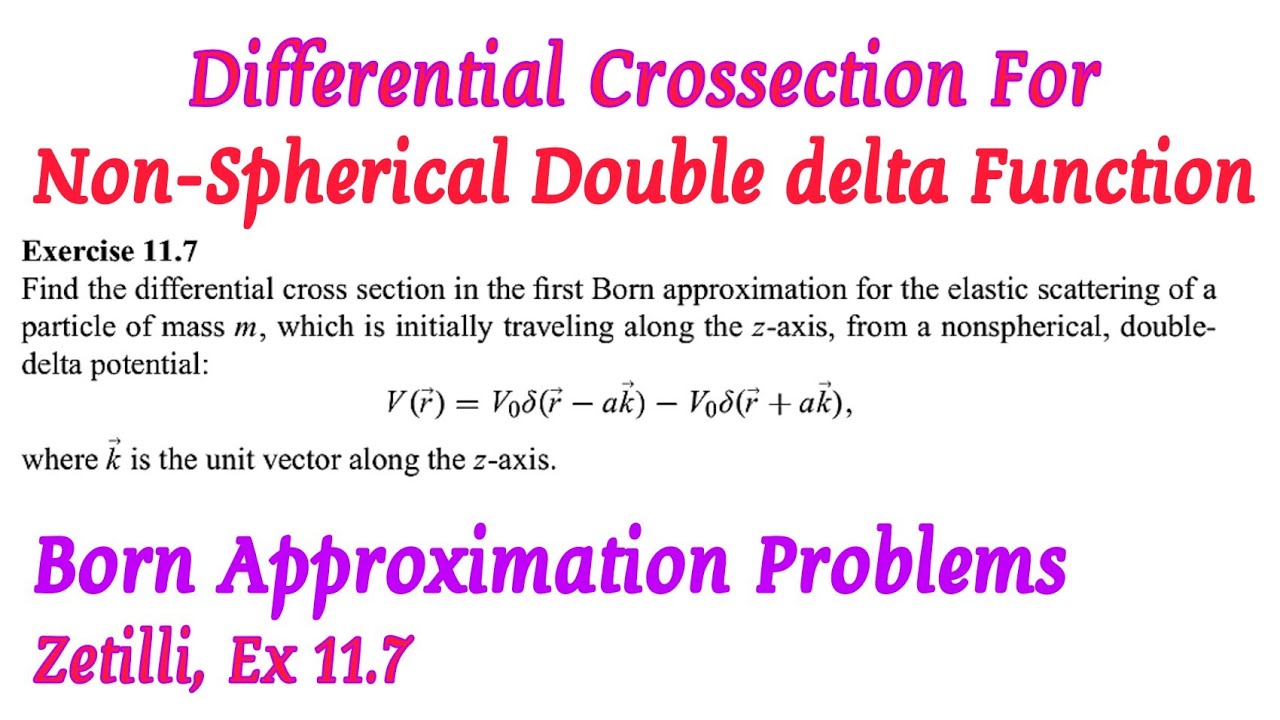 Differential Cross section for non-spherical double delta Function - English