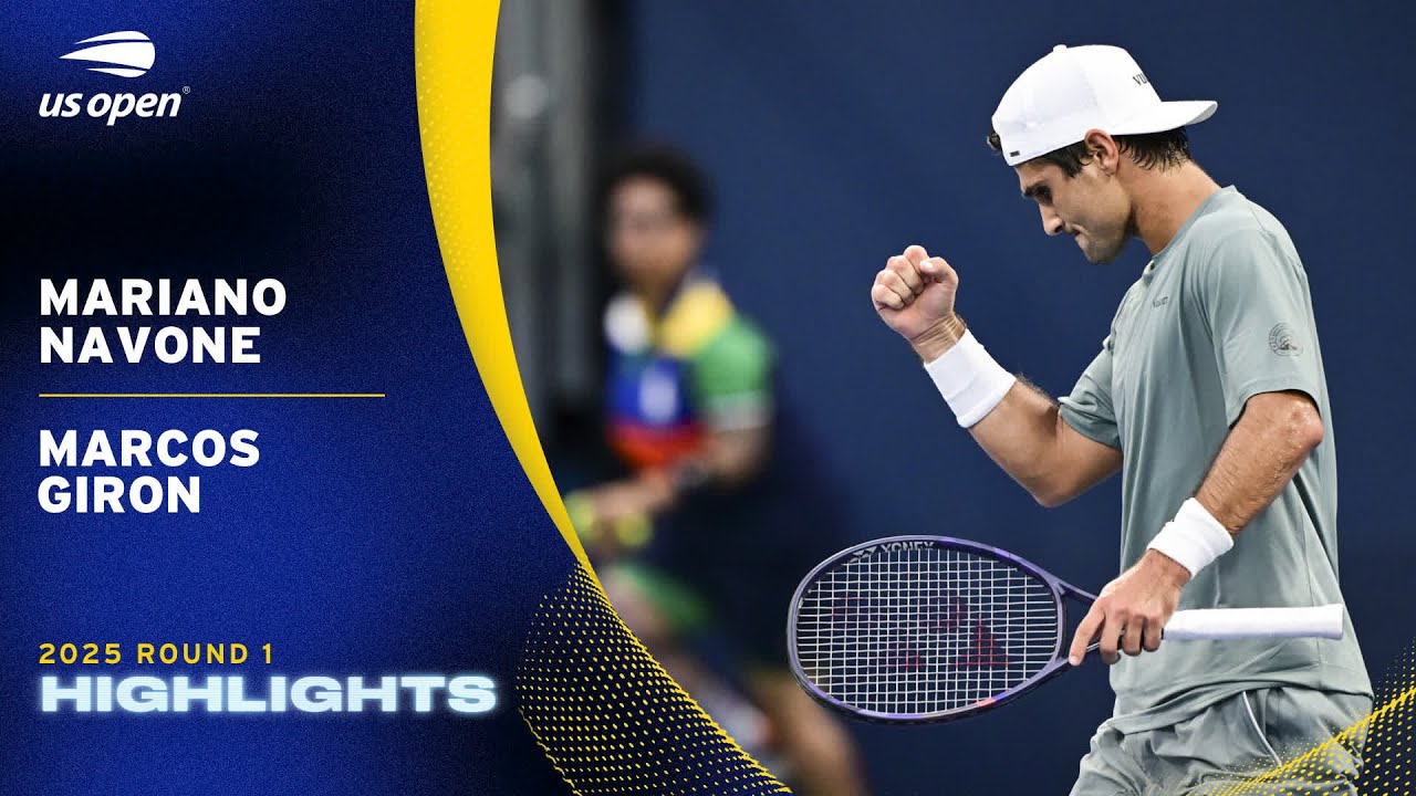 Mariano Navone vs. Marcos Giron Highlights | 2025 US Open Round 1