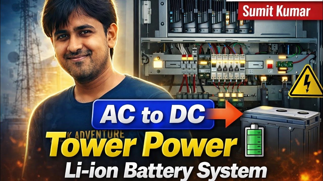 #Telecom. How to work lithium battery and power plant #SMPS  #TowerPower #Electrical #LiIonBattery 